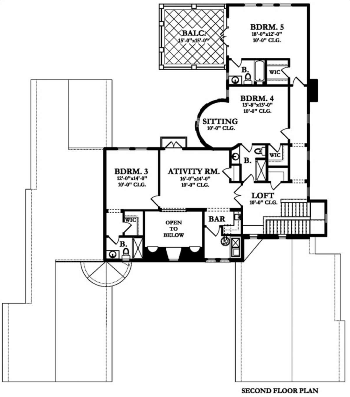 Second Floor for House Plan #3978-00060