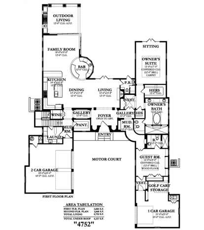 Main Floor  for House Plan #3978-00062