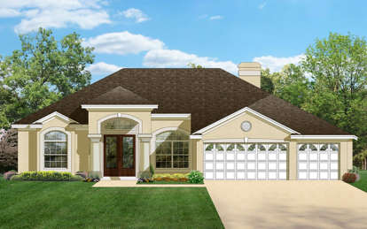 Florida House Plan #3978-00071 Elevation Photo