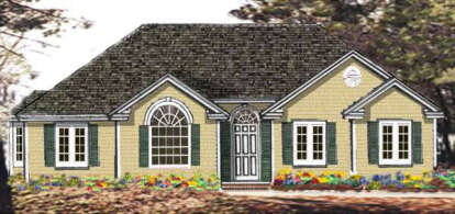 Ranch House Plan #033-00024 Elevation Photo