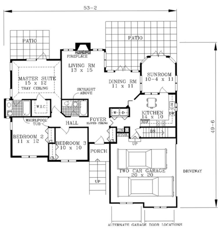 House Plan House Plan #197 Drawing 1