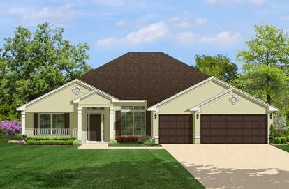 4 Bed, 3 Bath, 2508 Square Foot House Plan - #3978-00079