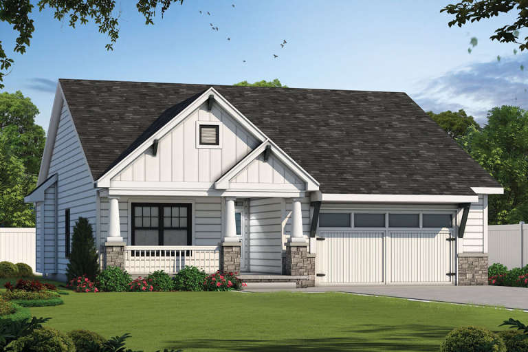Craftsman House Plan #402-01543 Elevation Photo