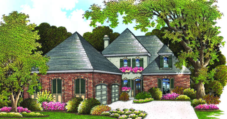 Traditional House Plan #048-00180 Elevation Photo