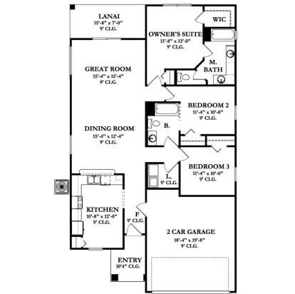 Main Floor  for House Plan #3978-00082