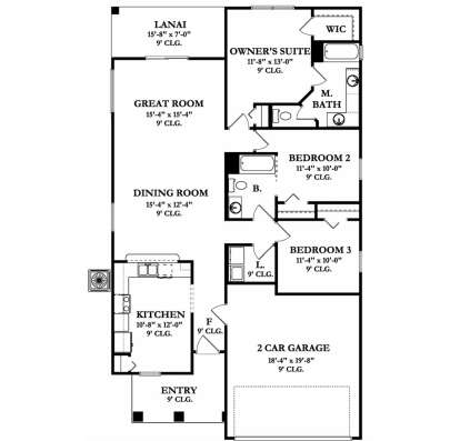 Main Floor  for House Plan #3978-00084
