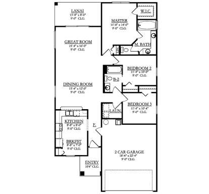 Main Floor  for House Plan #3978-00088