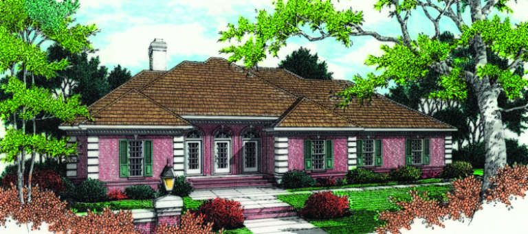Traditional House Plan #048-00181 Elevation Photo