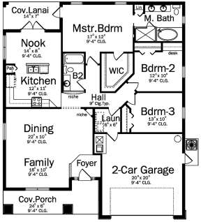 Main Floor  for House Plan #3978-00092