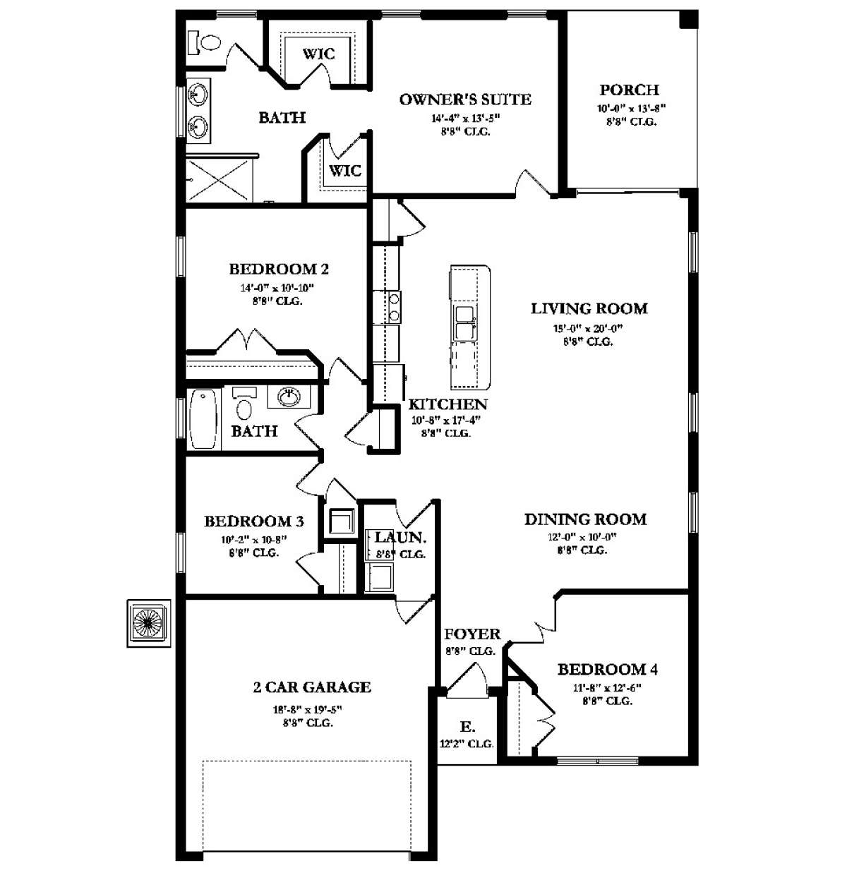 Main Floor  for House Plan #3978-00093