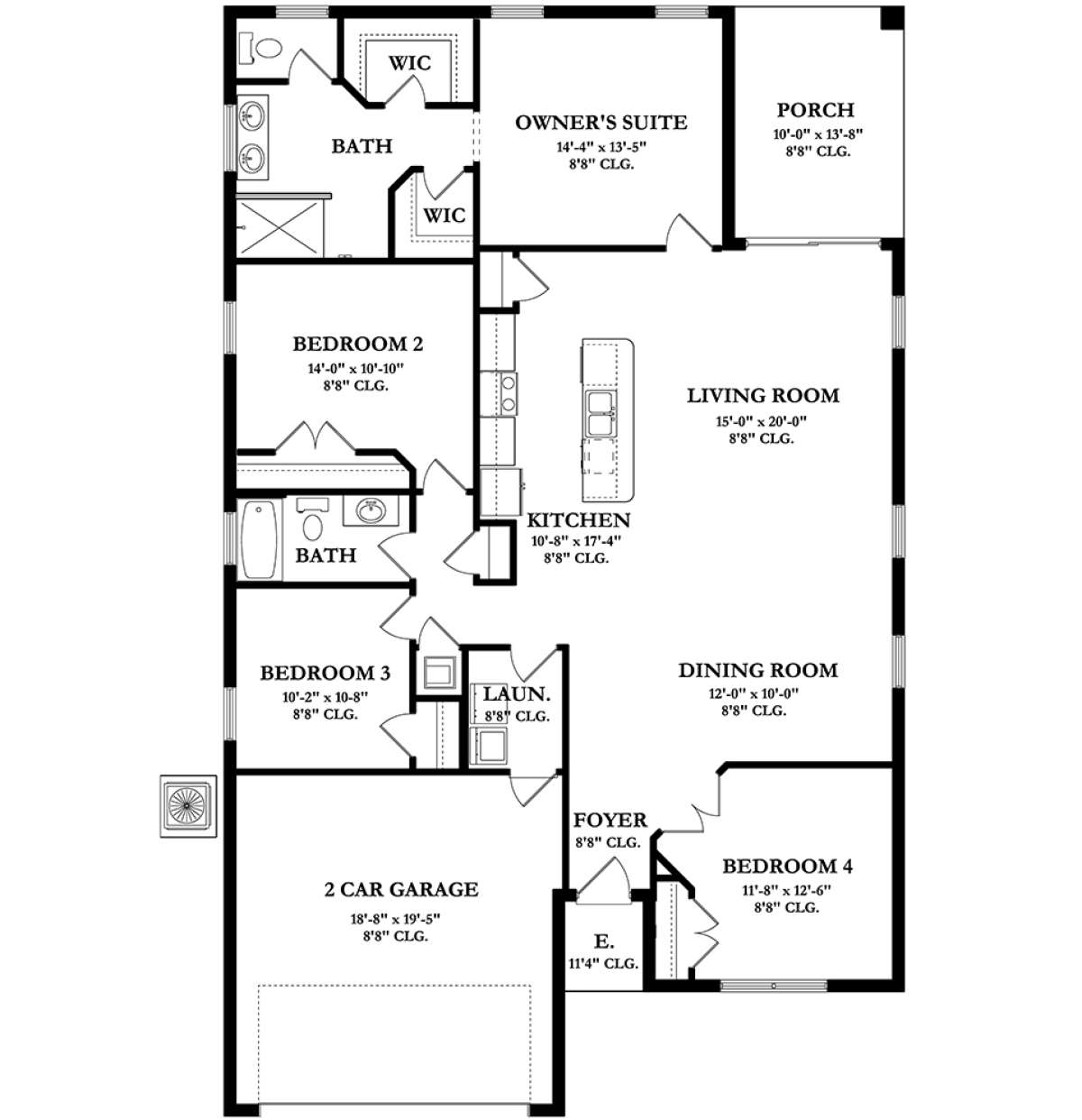 Main Floor  for House Plan #3978-00094