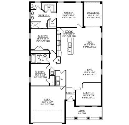 Main Floor  for House Plan #3978-00096