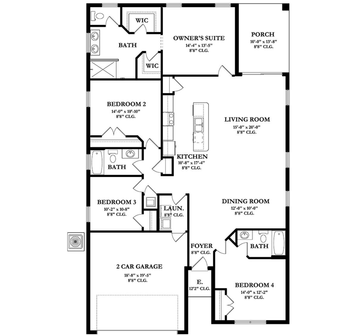 Main Floor  for House Plan #3978-00097