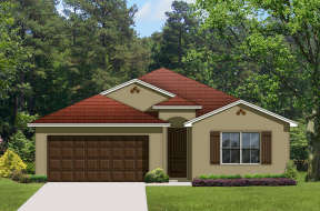 Florida House Plan #3978-00098 Elevation Photo