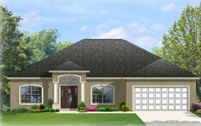 Florida House Plan #3978-00100 Elevation Photo