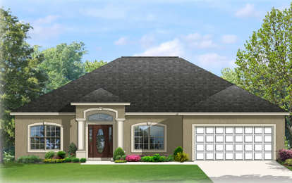 Florida House Plan #3978-00100 Elevation Photo