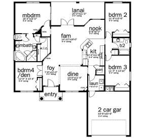 Main Floor  for House Plan #3978-00100