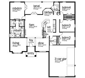 Main Floor  for House Plan #3978-00104