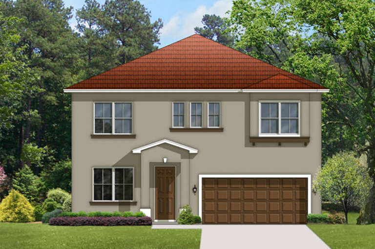 Florida House Plan #3978-00105 Elevation Photo
