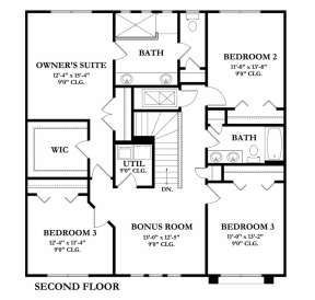 Second Floor for House Plan #3978-00105