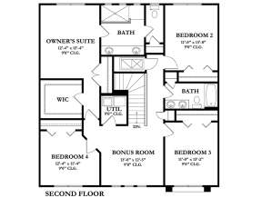 Second Floor for House Plan #3978-00106