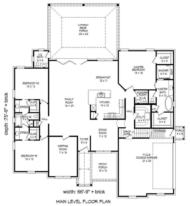 House Plan House Plan #19735 Drawing 1