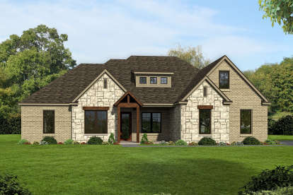 European House Plan #940-00102 Elevation Photo