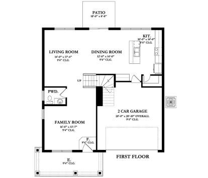 Main Floor  for House Plan #3978-00107