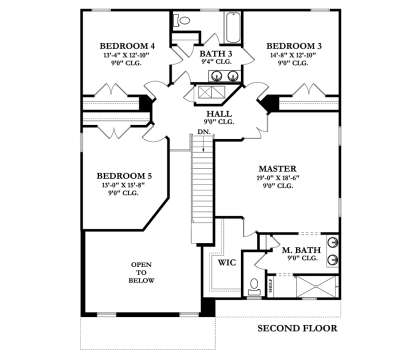 Second Floor for House Plan #3978-00110