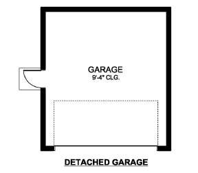 Detached Garage for House Plan #3978-00113