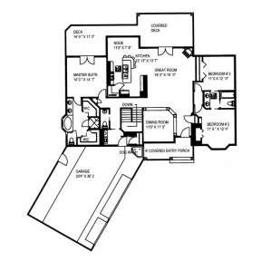 Main Floor for House Plan #039-00529