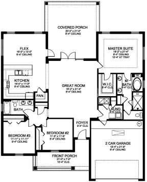 Main Floor  for House Plan #3978-00136