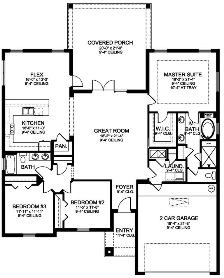 House Plan House Plan #19767 Drawing 1