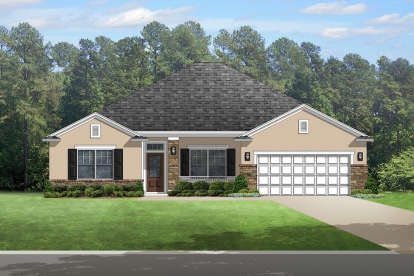 Florida House Plan #3978-00145 Elevation Photo