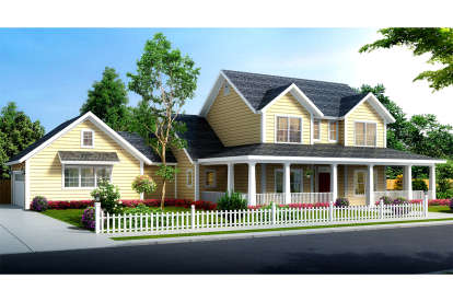 Farmhouse House Plan #4848-00348 Elevation Photo