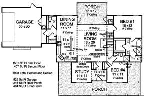 Main Floor  for House Plan #4848-00348