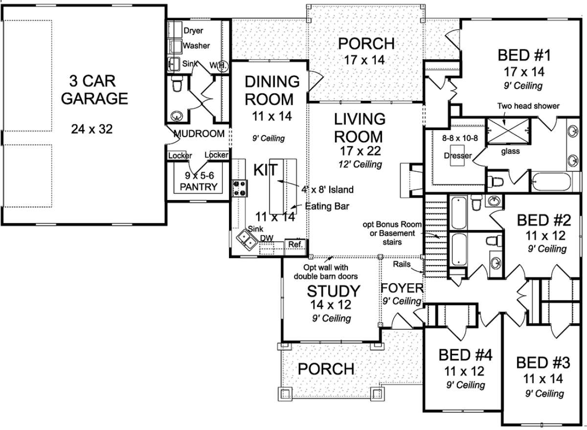 Main Floor  for House Plan #4848-00349