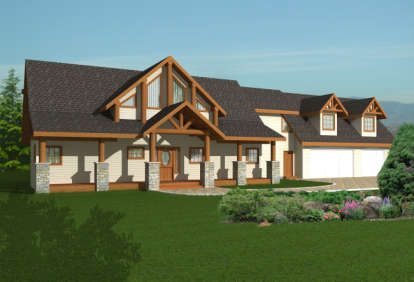 Northwest House Plan #039-00531 Elevation Photo