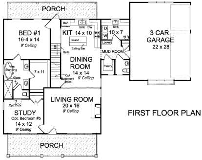 Main Floor  for House Plan #4848-00350