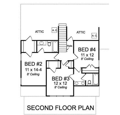 Second Floor for House Plan #4848-00350