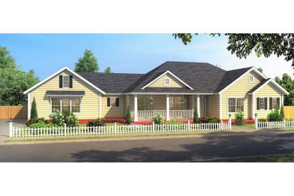 3 Bed, 2 Bath, 1639 Square Foot House Plan - #4848-00352