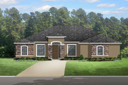 European House Plan #3978-00152 Elevation Photo