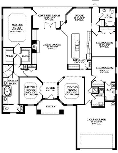 Main Floor  for House Plan #3978-00153