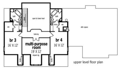 Floorplan 2 for House Plan #048-00184