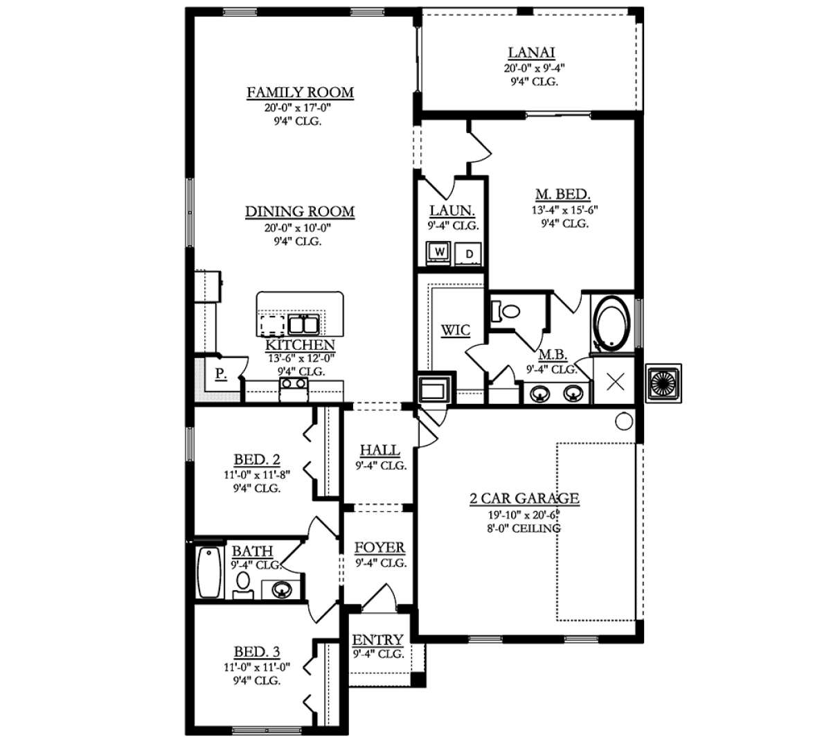 Main Floor  for House Plan #3978-00161