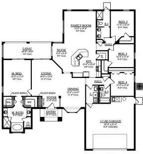 Main Floor  for House Plan #3978-00165