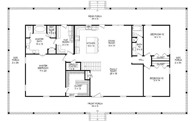 House Plan House Plan #19803 Drawing 1