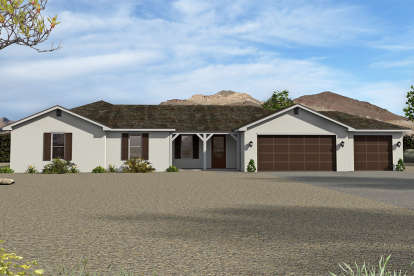 Ranch House Plan #940-00104 Elevation Photo