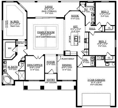 Main Floor  for House Plan #3978-00166