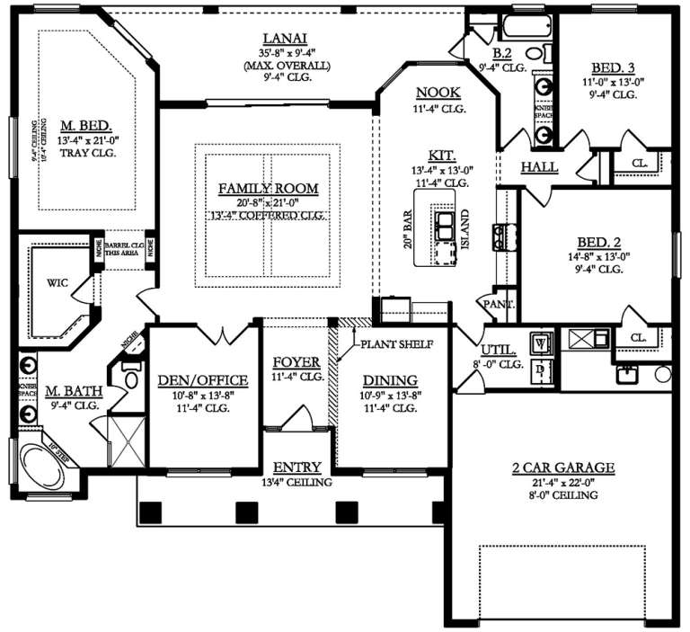 House Plan House Plan #19805 Drawing 1